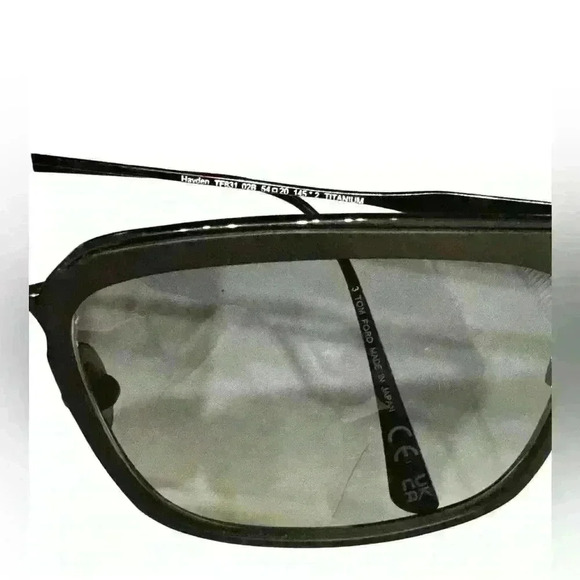 Tom Ford Hayden Sunglasses - Matte Black Frame w Custom Gradient Dark Lenses - Picture 5 of 6